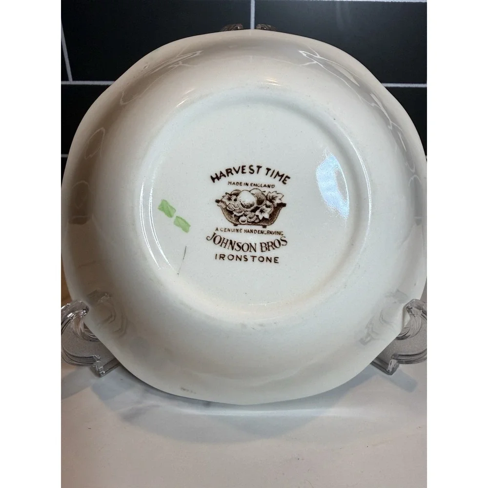 Set of 2 Vintage Johnson Bros Harvest Time Fruit 6.5